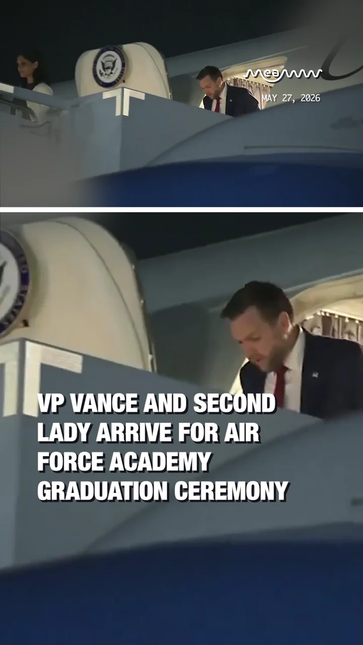 VP Vance and Second Lady Arrive for Air Force Academy Graduation Ceremony