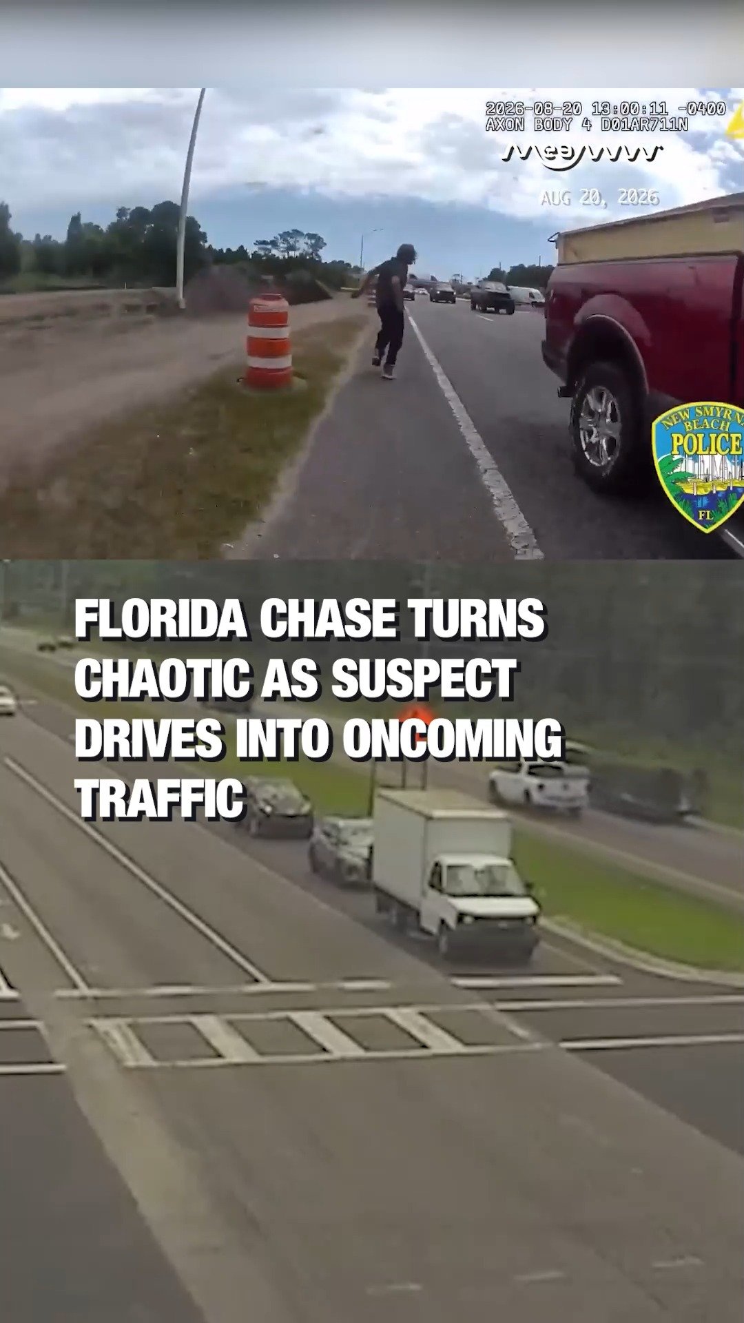 Florida Chase Turns Chaotic as Suspect Drives Into Oncoming Traffic