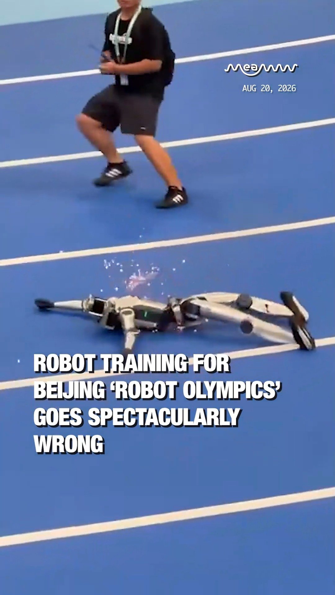 Robot Training for Beijing ‘Robot Olympics’ Goes Spectacularly Wrong