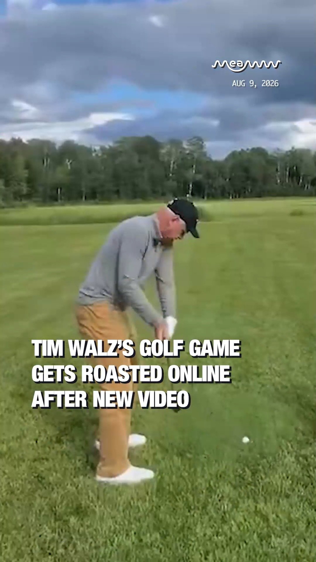 Tim Walz’s Golf Game Gets Roasted Online After New Video