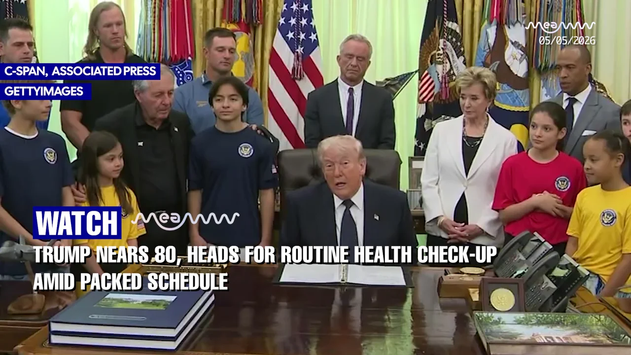 Trump Nears 80, Heads for Routine Health Check-up Amid Packed Schedule