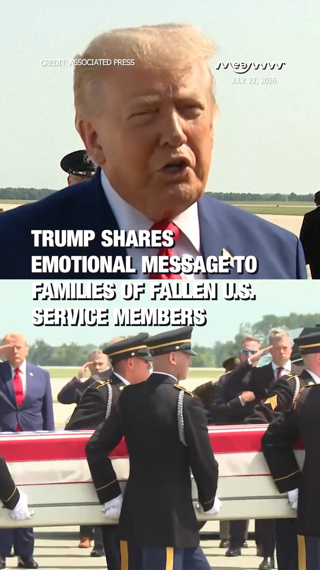 President Trump Speaks on Loss of 4 U.S. Service Members Returning to Dover Air Force Base