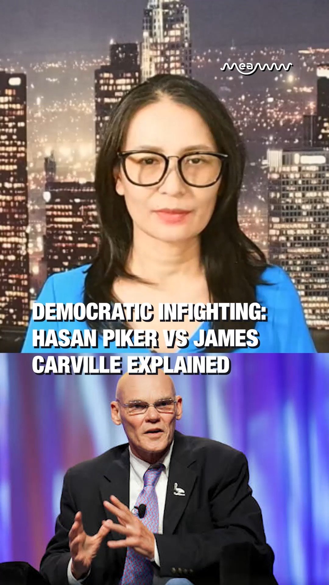 Democratic Infighting: Hasan Piker vs James Carville Explained.