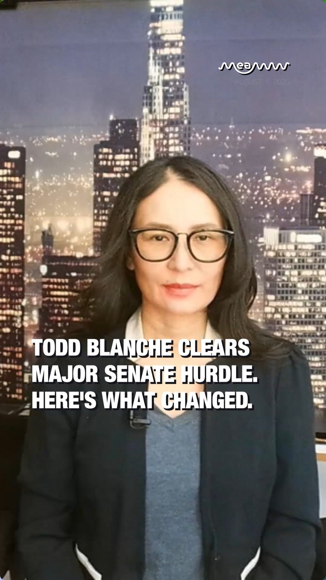 Todd Blanche Clears Major Senate Hurdle.