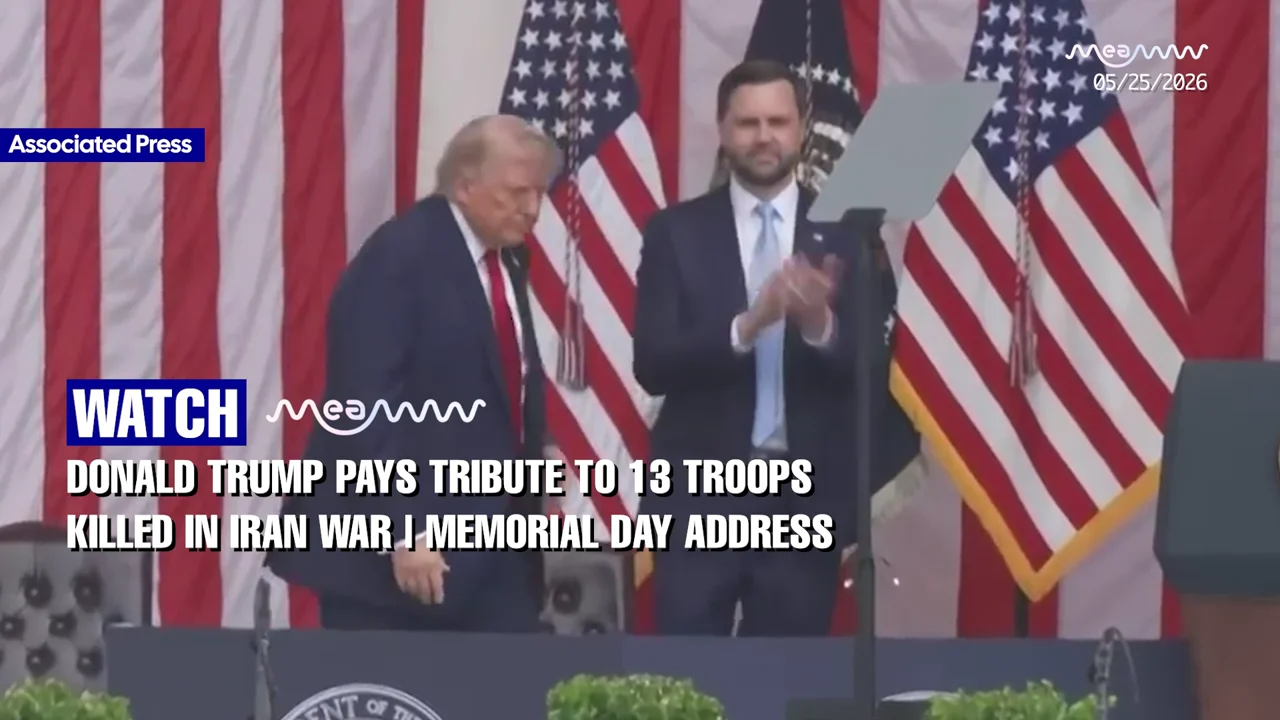WATCH: Trump Recognizes 13 Fallen American Troops in Iran War at Arlington Memorial Day Ceremony
