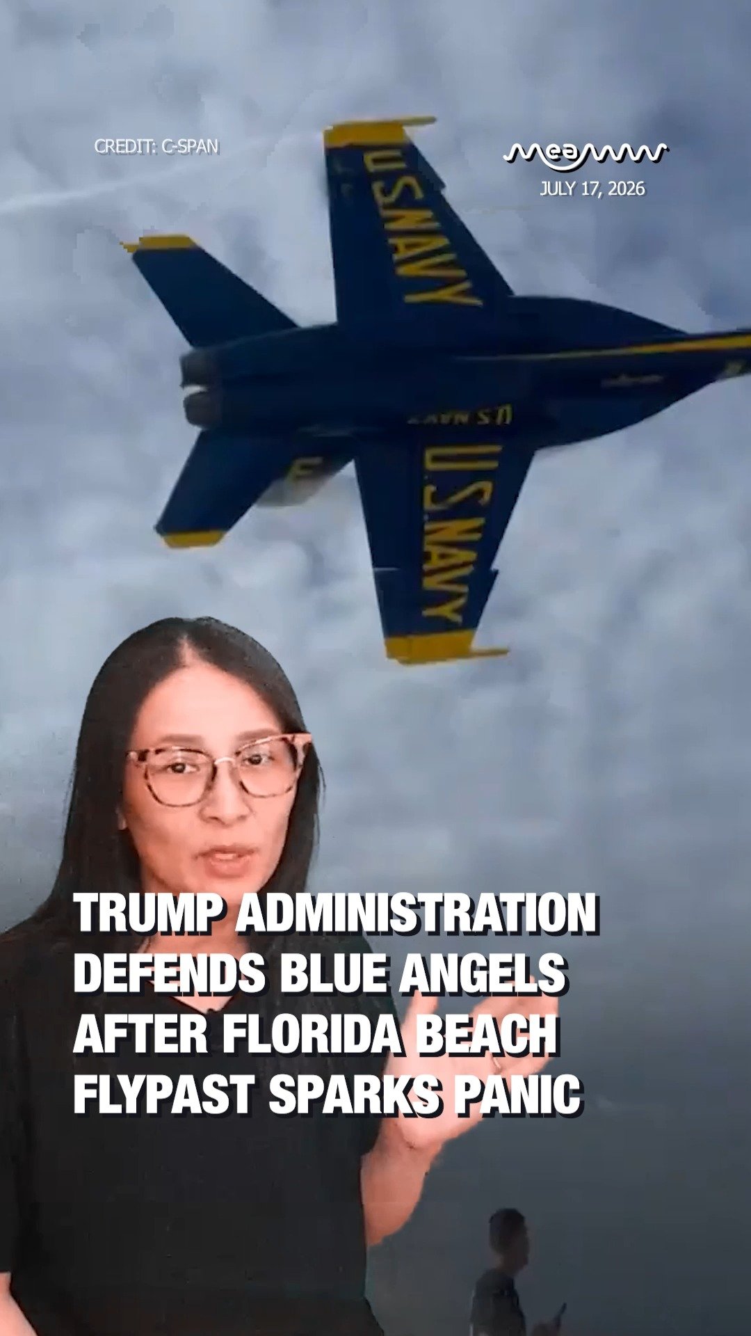 Trump Administration Defends Blue Angels After Pensacola Beach Flyover Sparks Panic