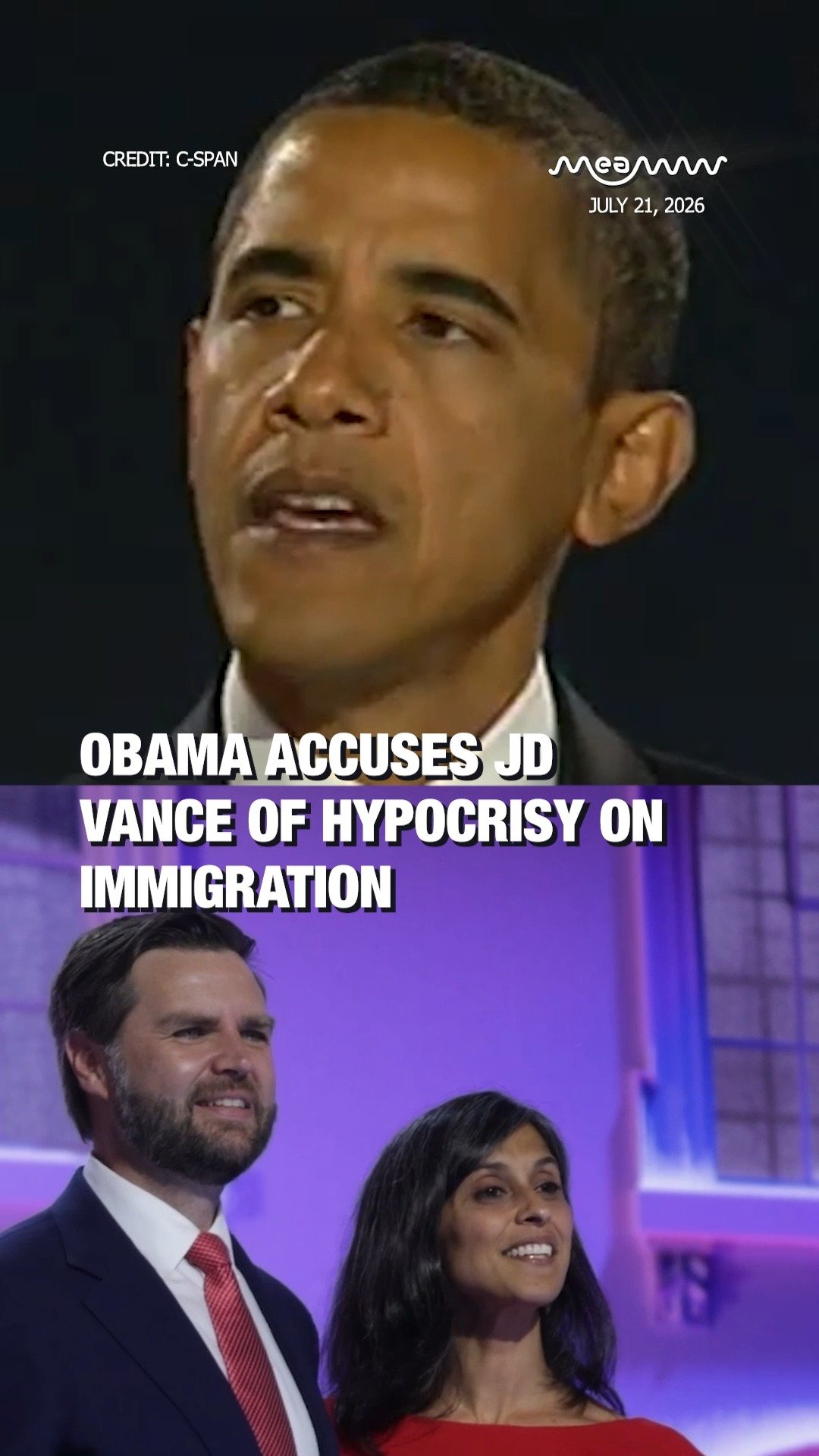 Barack Obama Accuses Vice President JD Vance of Hypocrisy on Immigration