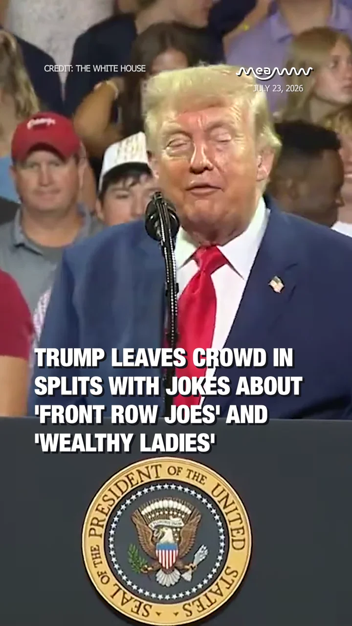 Trump Leaves Crowd in Splits With Jokes About 'Front Row Joes' and 'Wealthy Ladies'