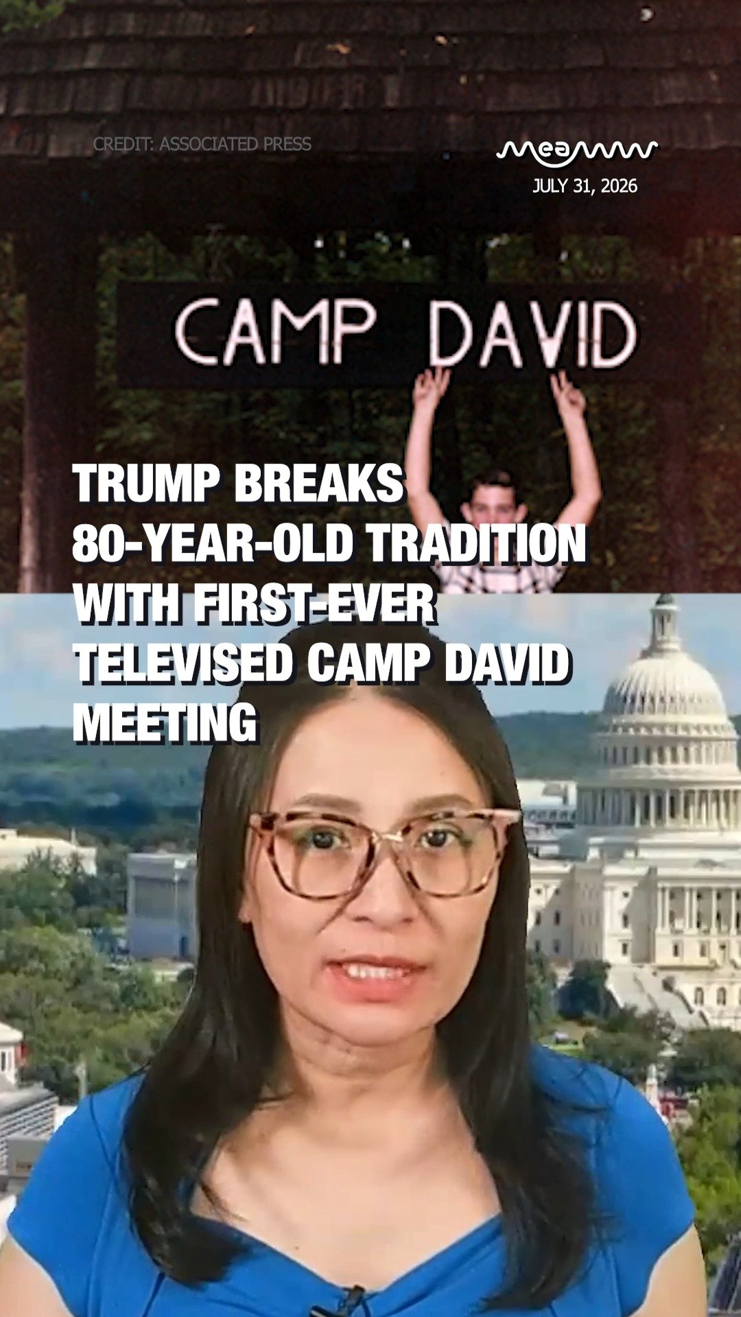 Trump Breaks 80-Year-Old Tradition With First-Ever Televised Camp David Cabinet Meeting.