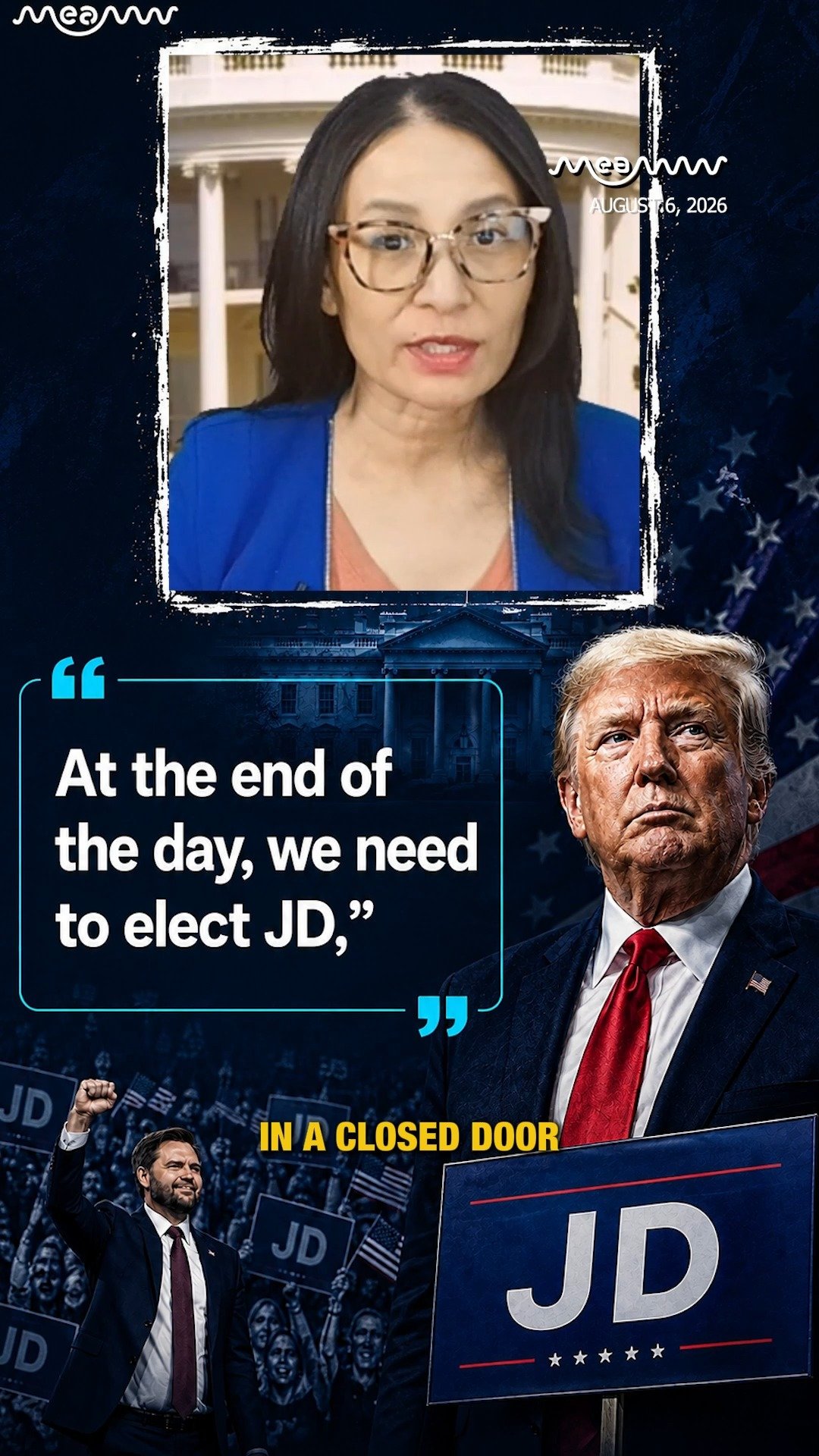 Trump: "We Need To Elect JD"