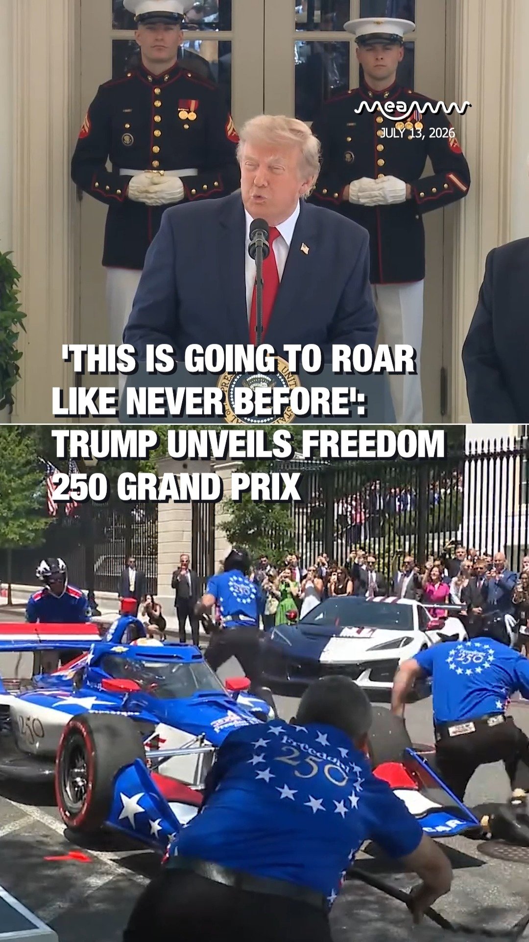 'This Is Going To Roar Like Never Before': Trump Unveils Freedom 250 Grand Prix