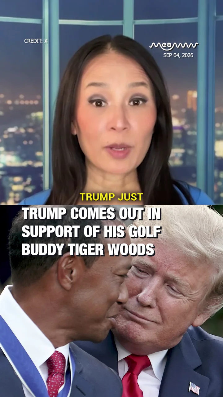 Trump Comes Out In Support Of His Golf Buddy Tiger Woods.
