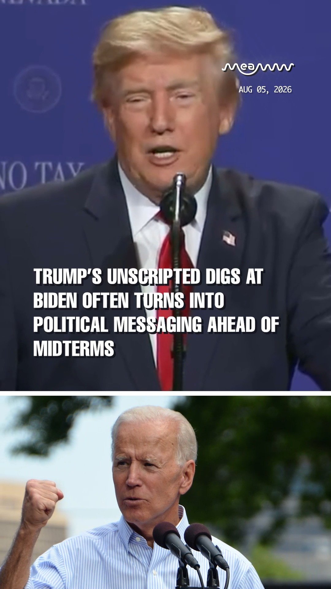 "Don't Fall Off Like Biden!" - Trump Catches Wandering Toddler Onstage