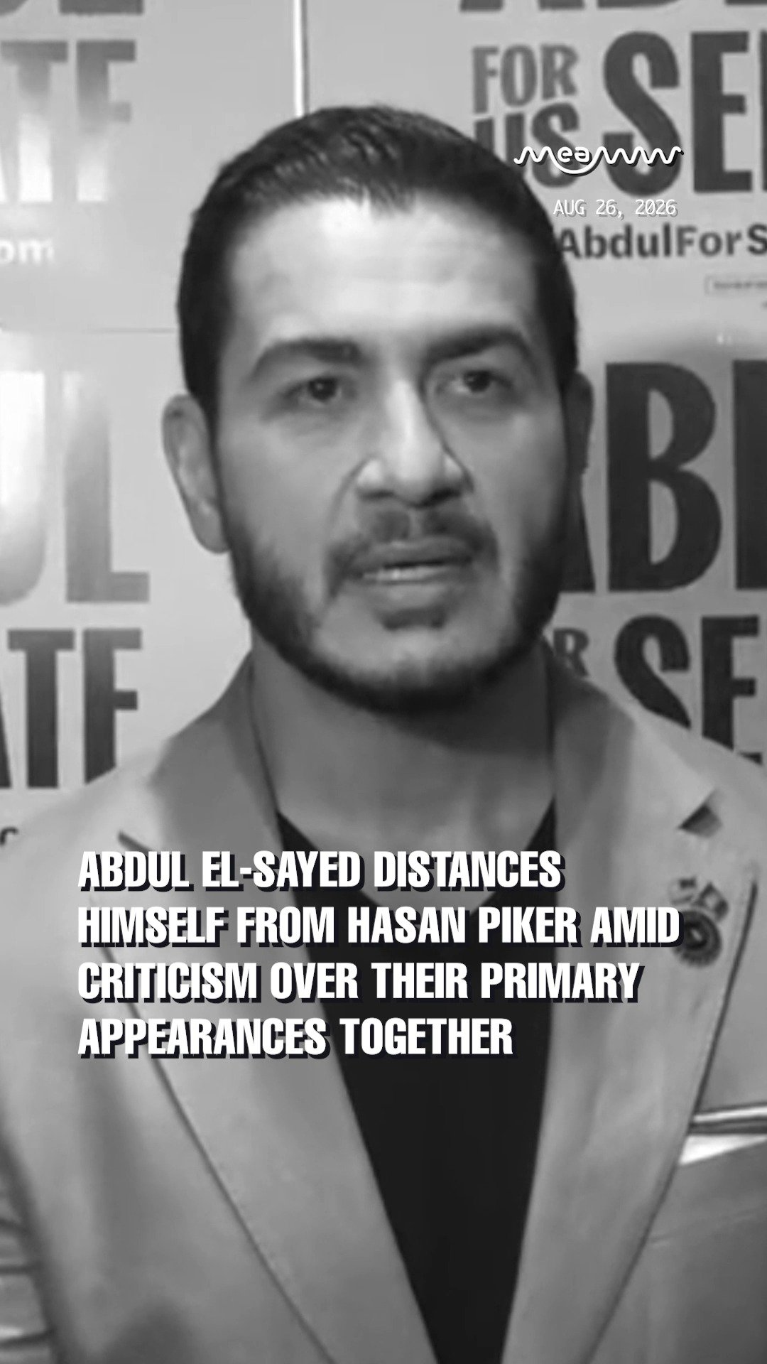Abdul El-Sayed distances himself from Hasan Piker amid criticism over their primary appearances together