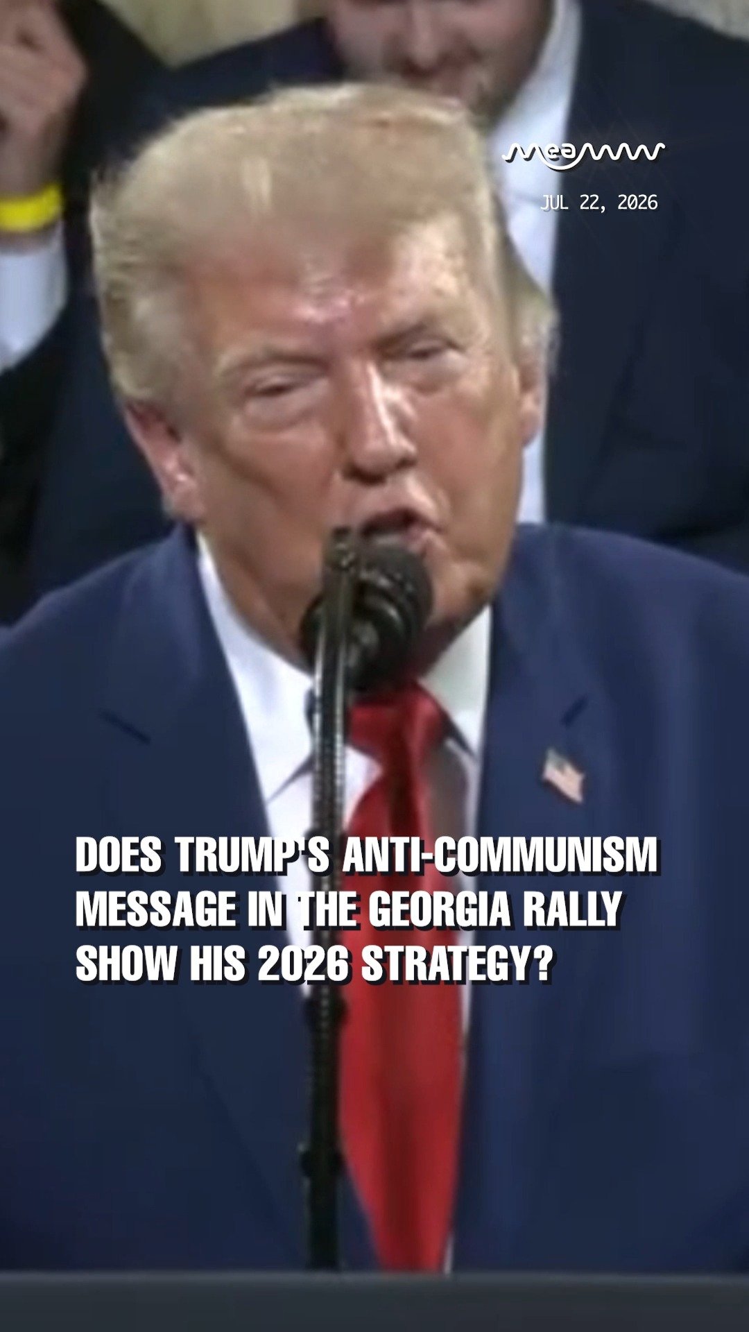 Does Trump's anti-communism message in the Georgia rally show his 2026 strategy?