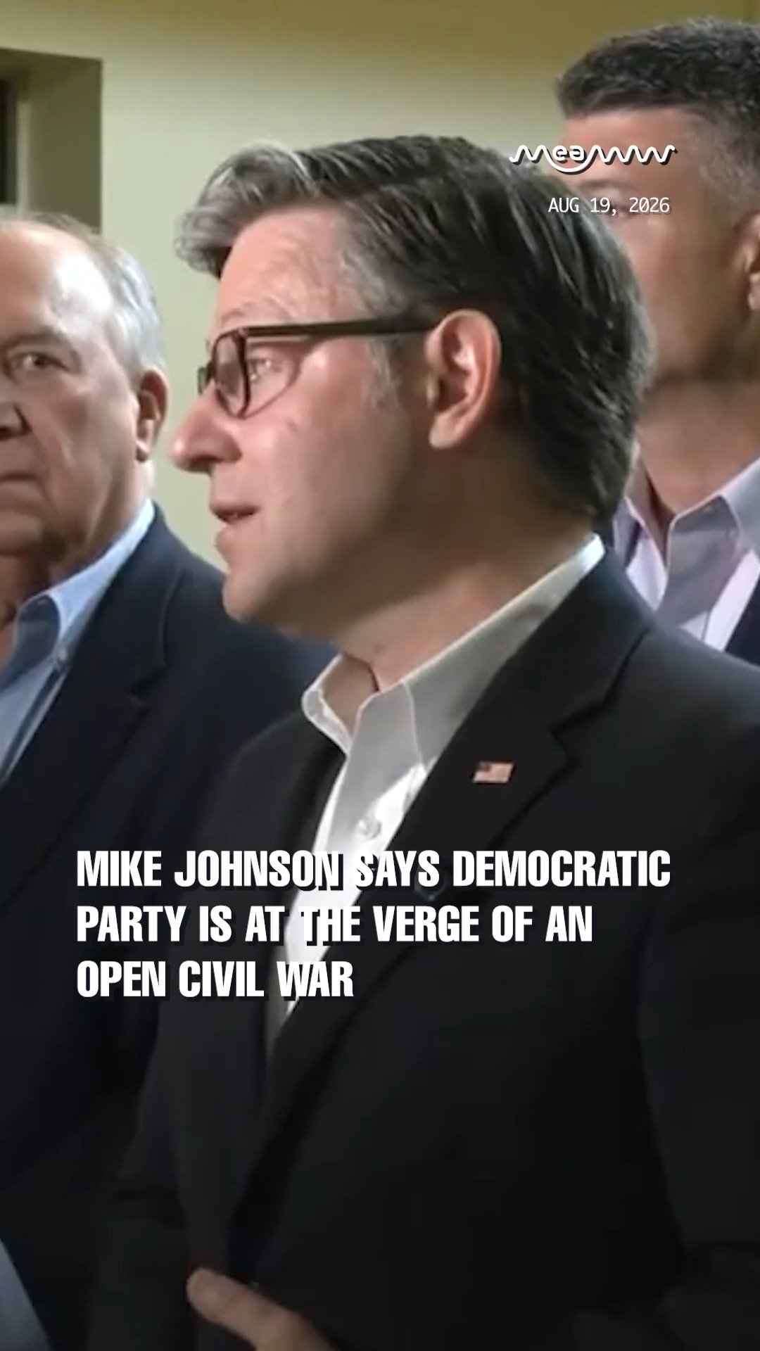 Mike Johnson says Democratic party is at the verge of an open civil war