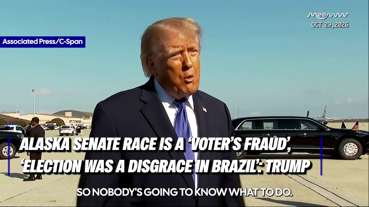 “It's Called Voter Fraud”: Trump remarks on Alaska Senate Race, Brazil Election
