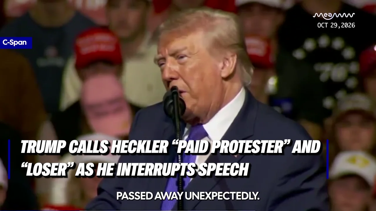 “Trained Paid Protestor” Interrupts Trump’s SC Rally