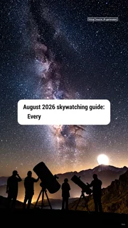 August 2026 skywatching guide: Every major celestial event to watch this month