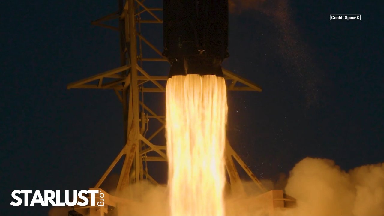 Watch the flames build as SpaceX’s Falcon 9 sends Cygnus XL toward the space station