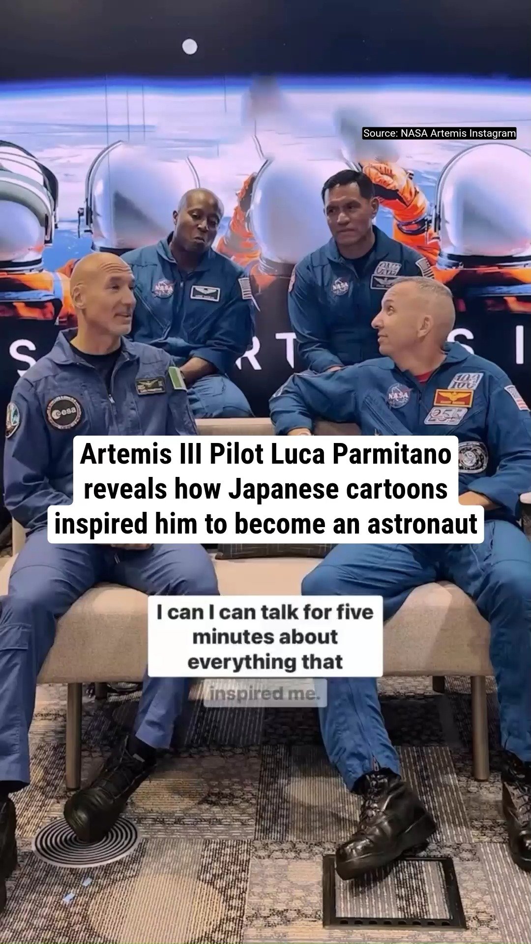 Artemis III Pilot Luca Parmitano reveals how Japanese cartoons inspired him to become an astronaut