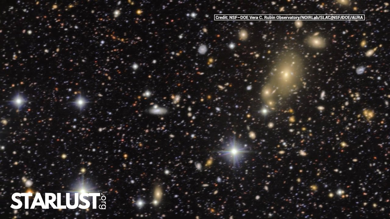 Rubin Observatory reveals a breathtaking deep view packed with hundreds of thousands of galaxies