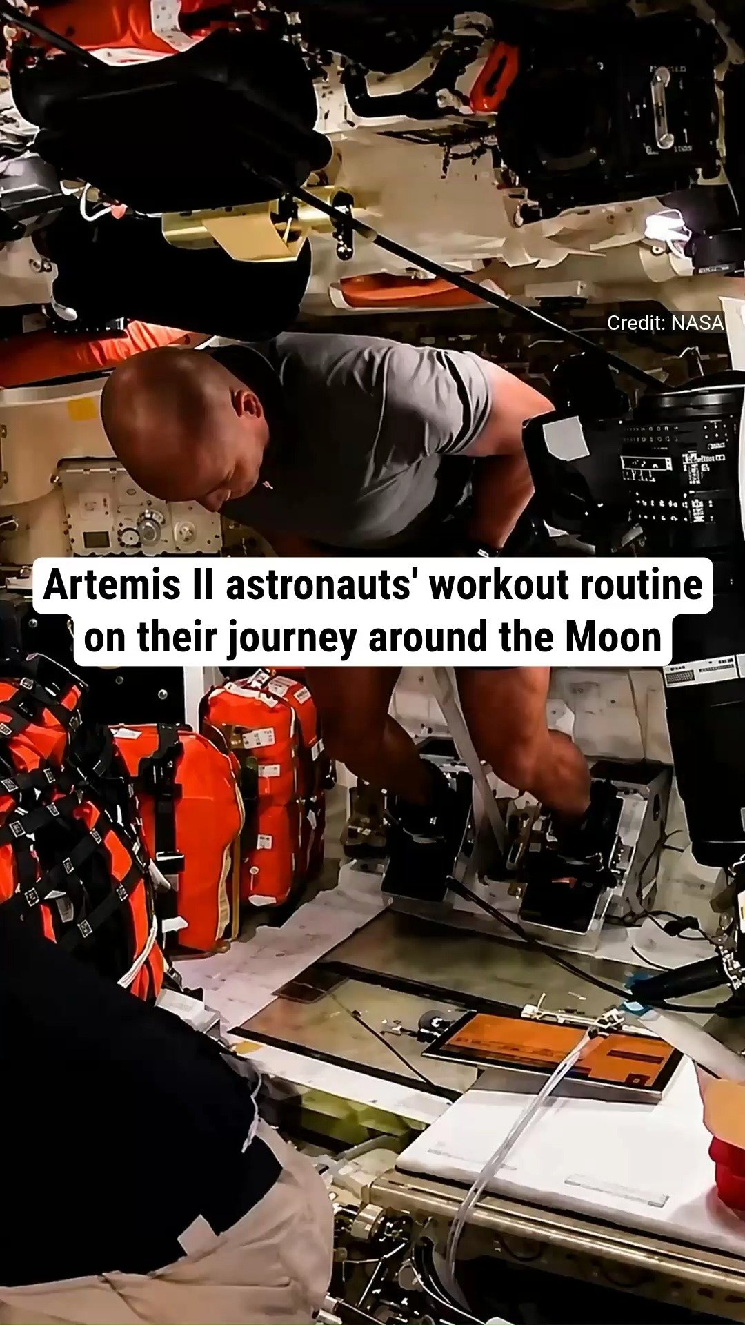 Artemis II astronauts' workout routine on their journey around the Moon