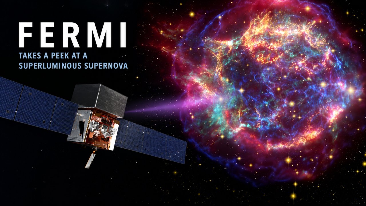NASA's Fermi reveals the hidden engine of a rare superluminous supernova
