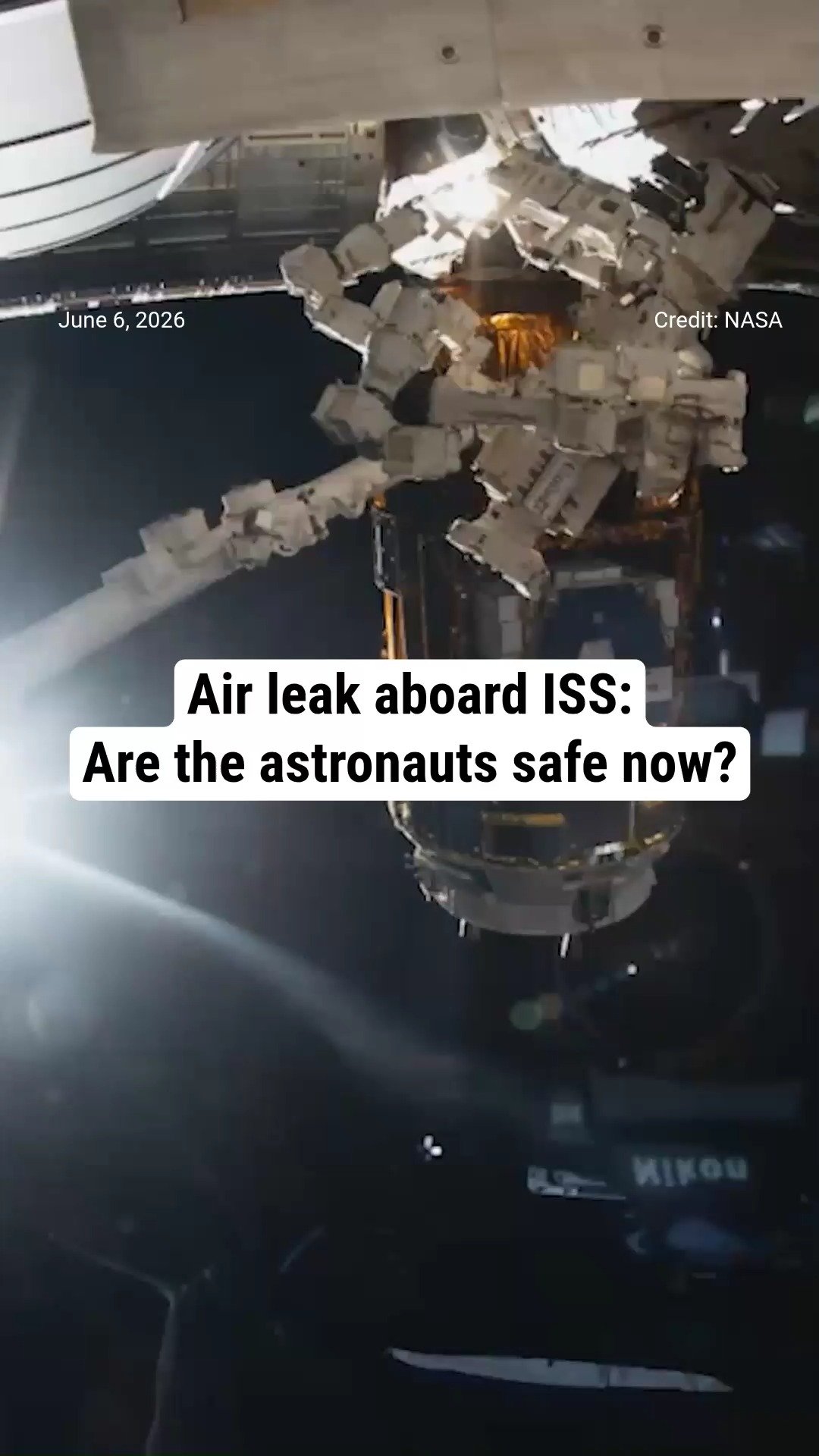Air leak aboard ISS: Are the astronauts safe now?