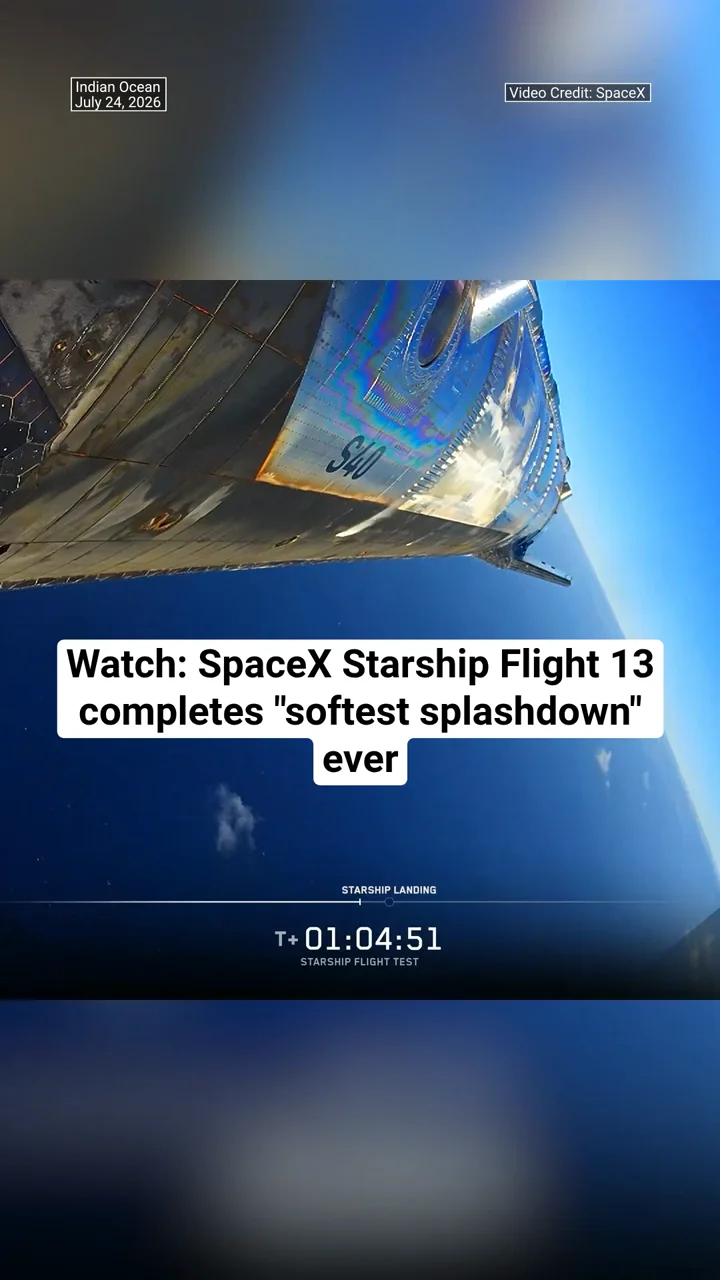 Watch: SpaceX Starship Flight 13 completes "softest splashdown" ever