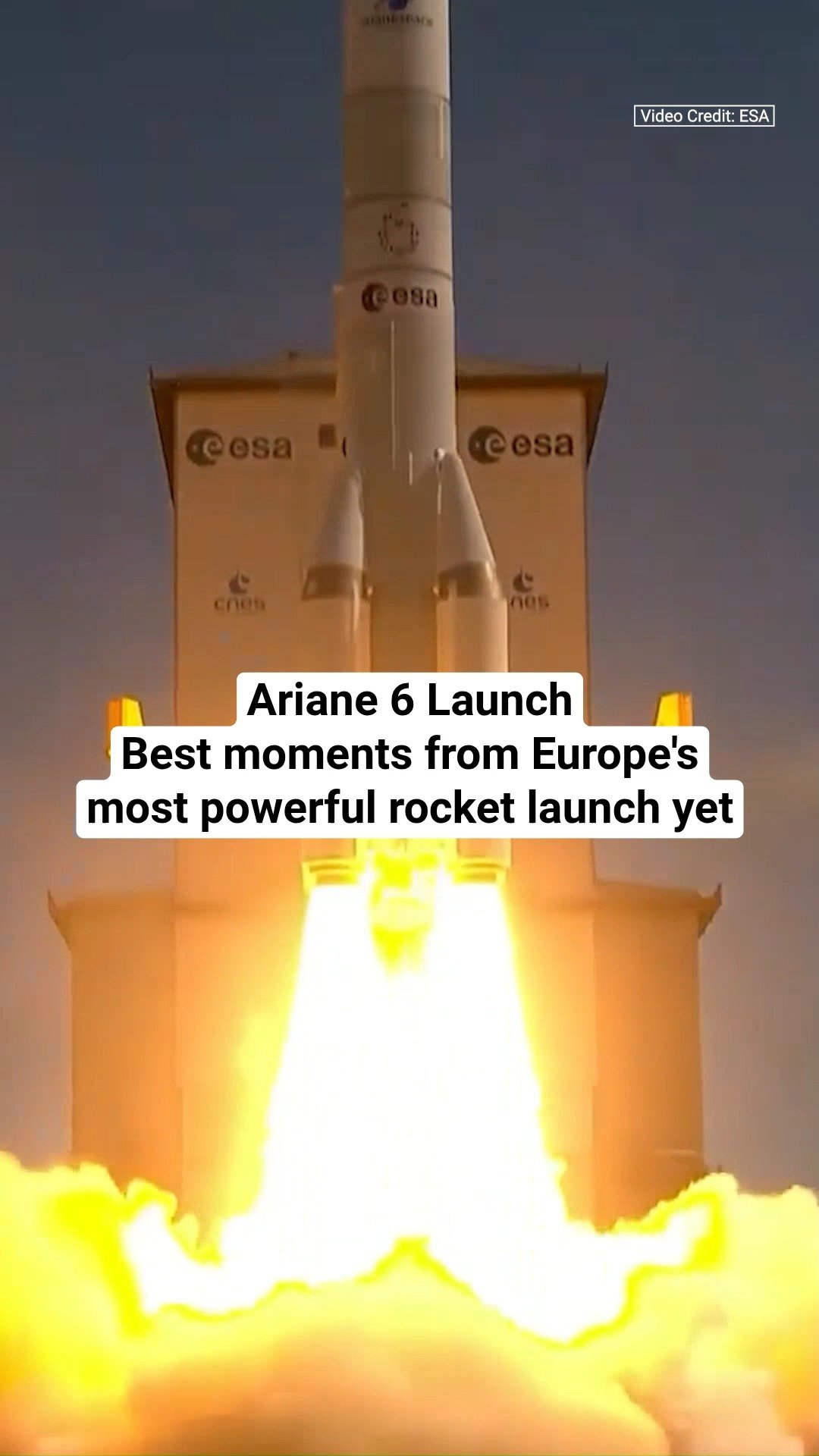 Ariane 6 launch best moments from Europe's most powerful rocket launch yet