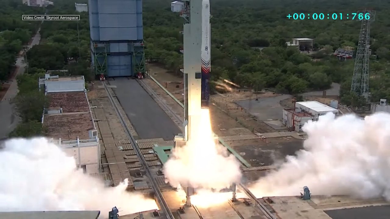 Skyroot's Vikram-1 successfully completes India's first private orbital rocket launch
