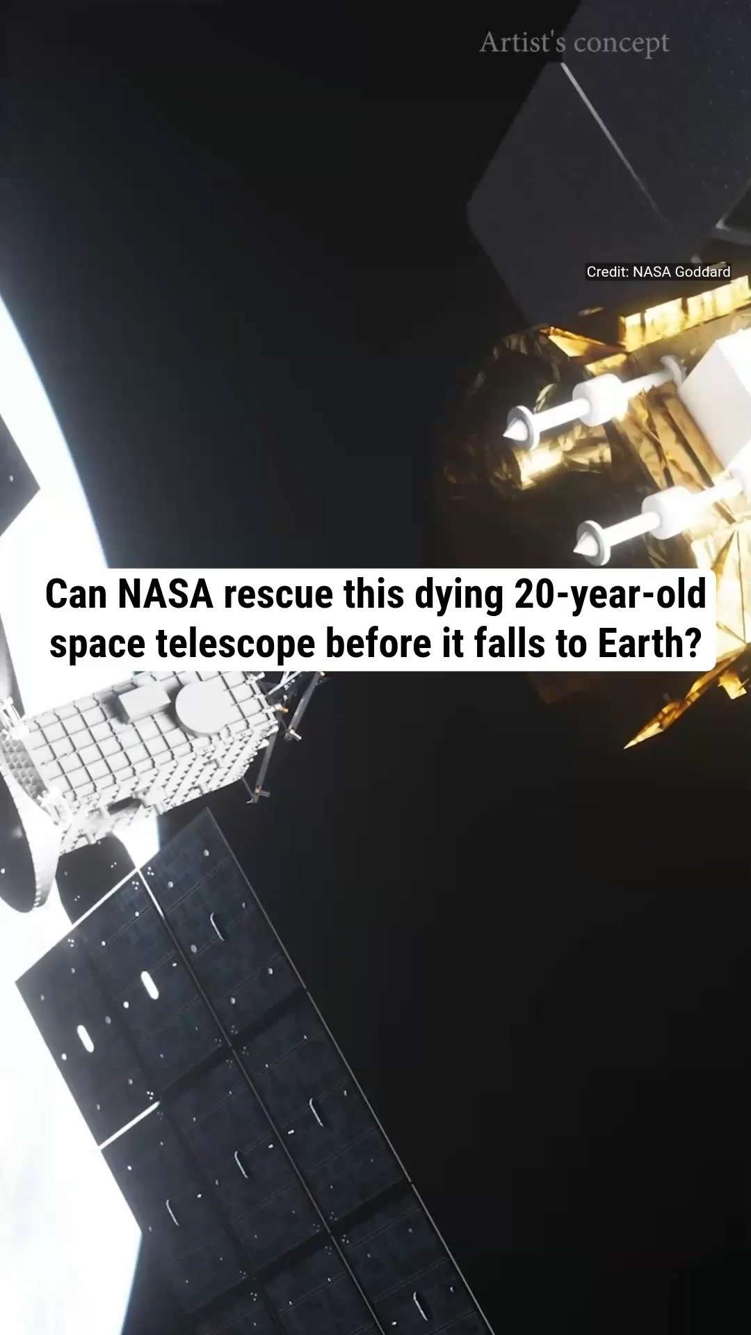 Can NASA rescue this dying 20-year-old space telescope before it falls to Earth?