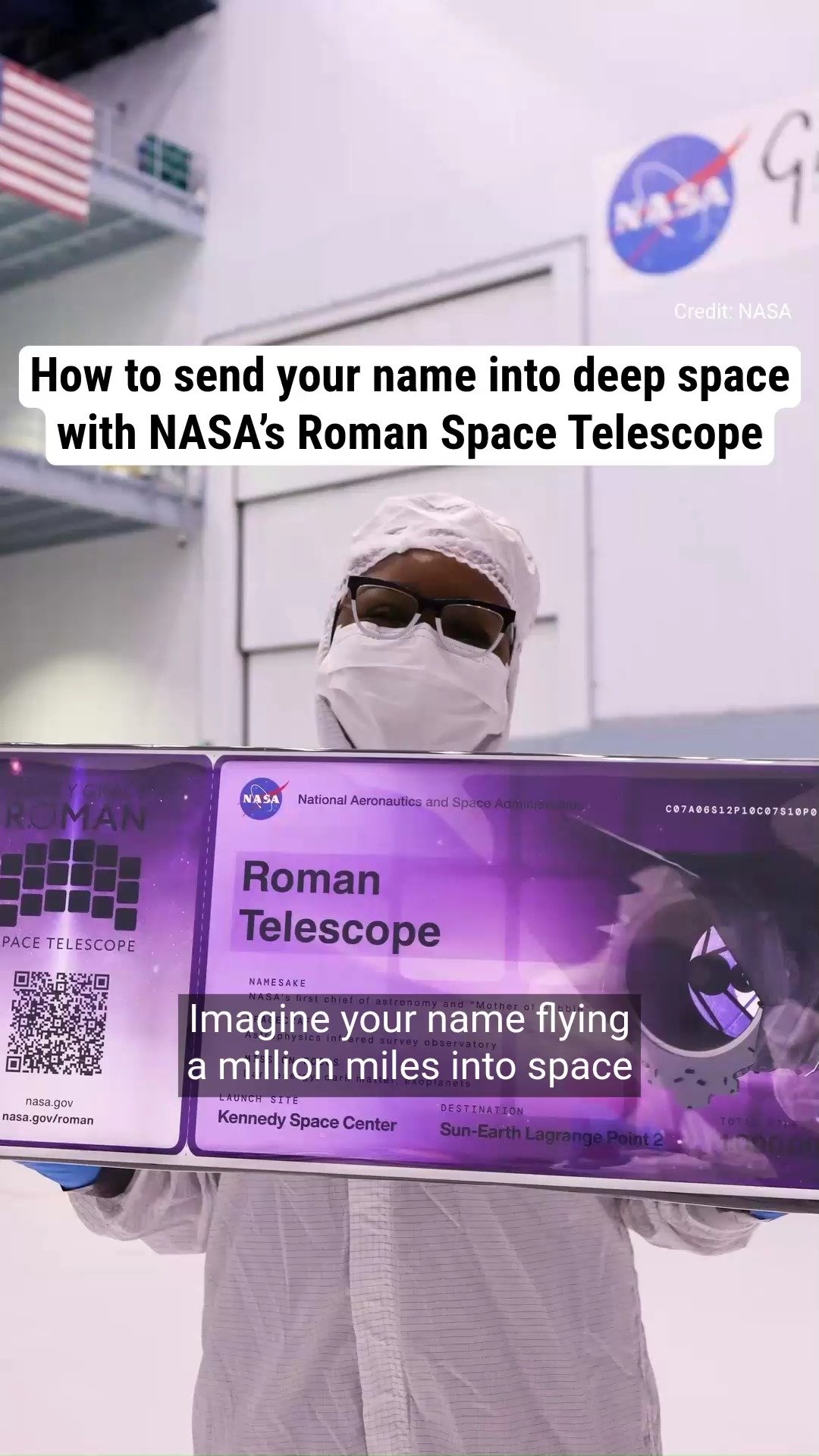 How to send your name into deep space with NASA’s Roman Space Telescope