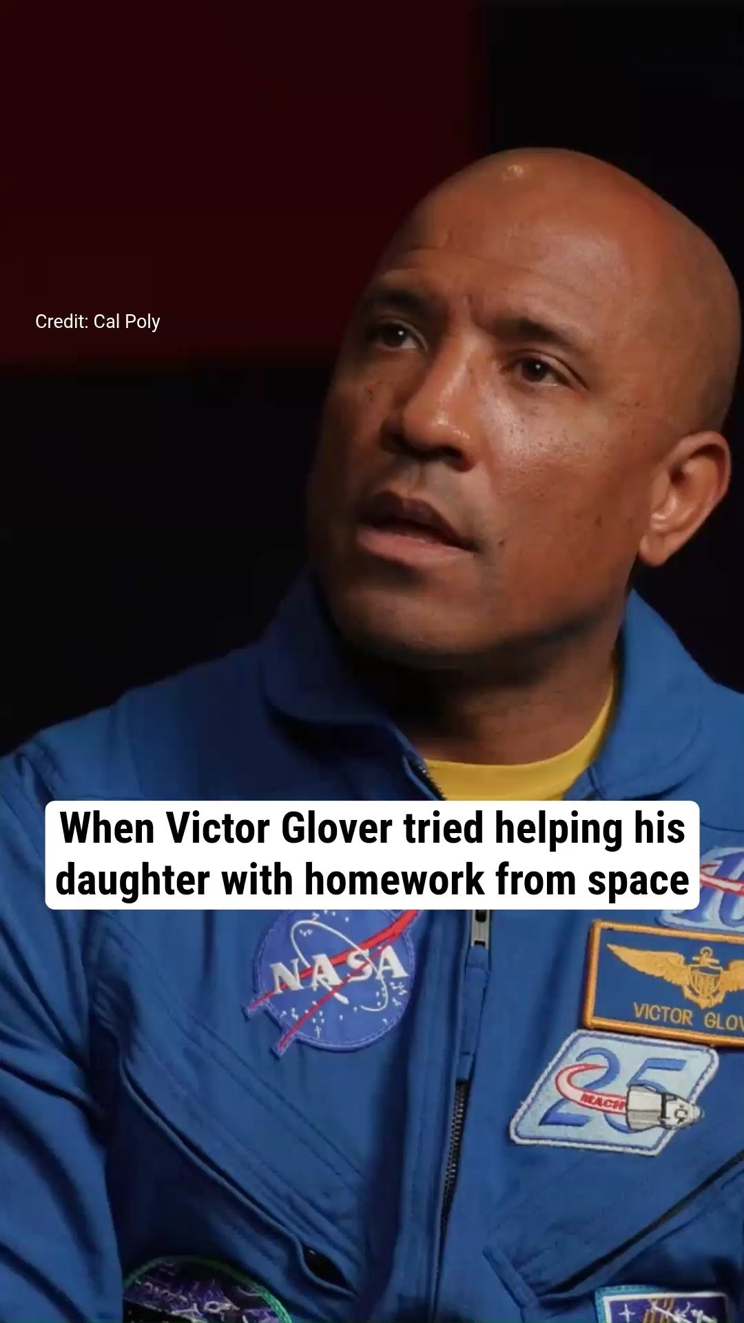 When Victor Glover tried helping his daughter with homework from space