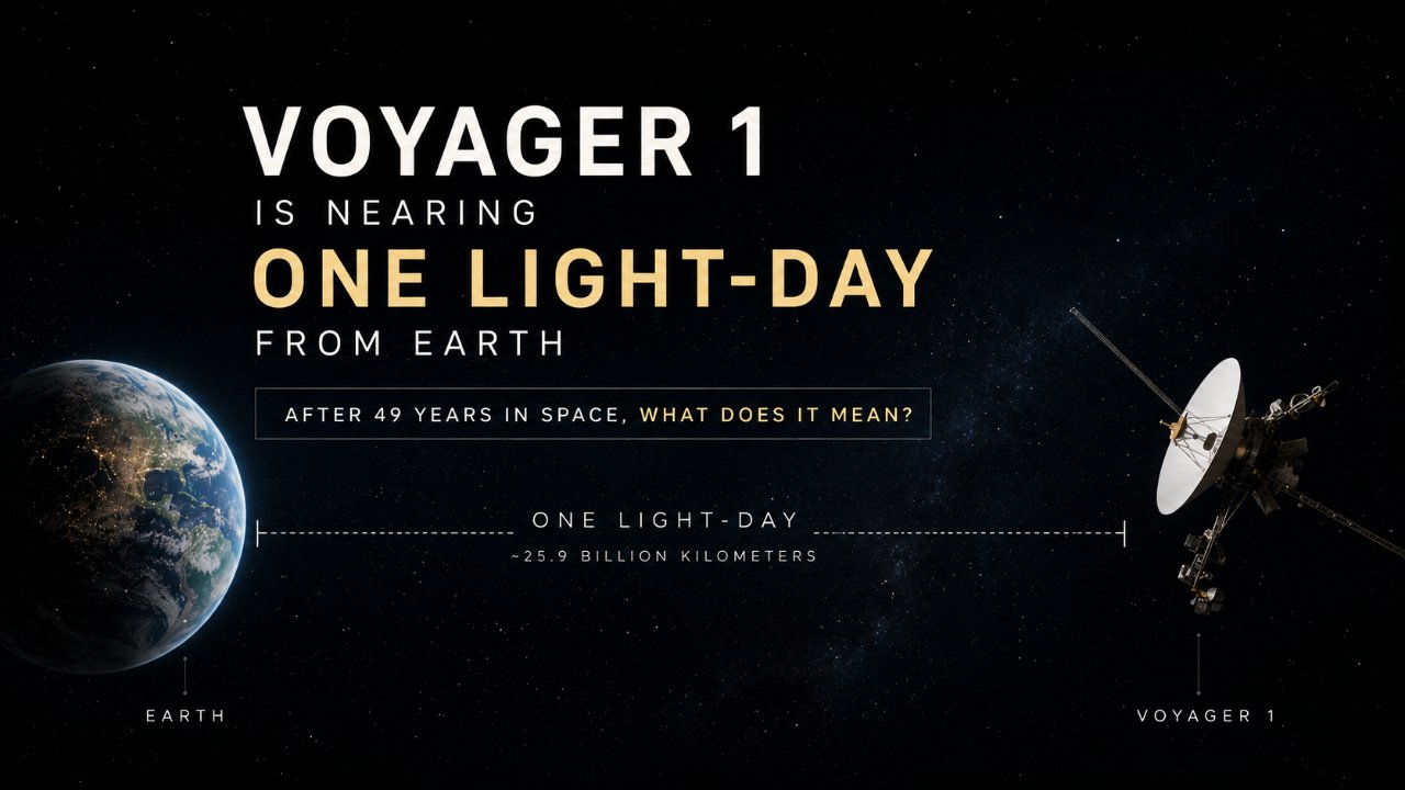 This year, NASA's Voyager 1 spacecraft will hit a huge "light-day" milestone
