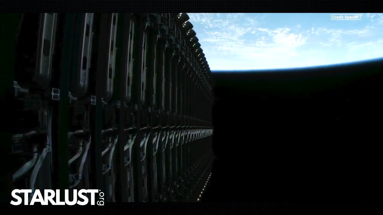 SpaceX shows how 27 Starlink satellites are packed together in orbit