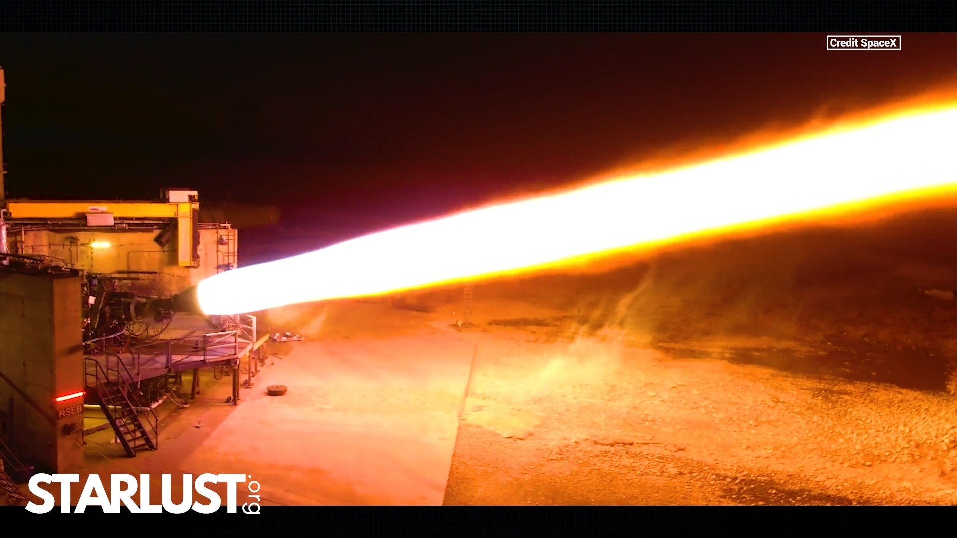 SpaceX captures Raptor engine firing at a 15-degree gimbal angle