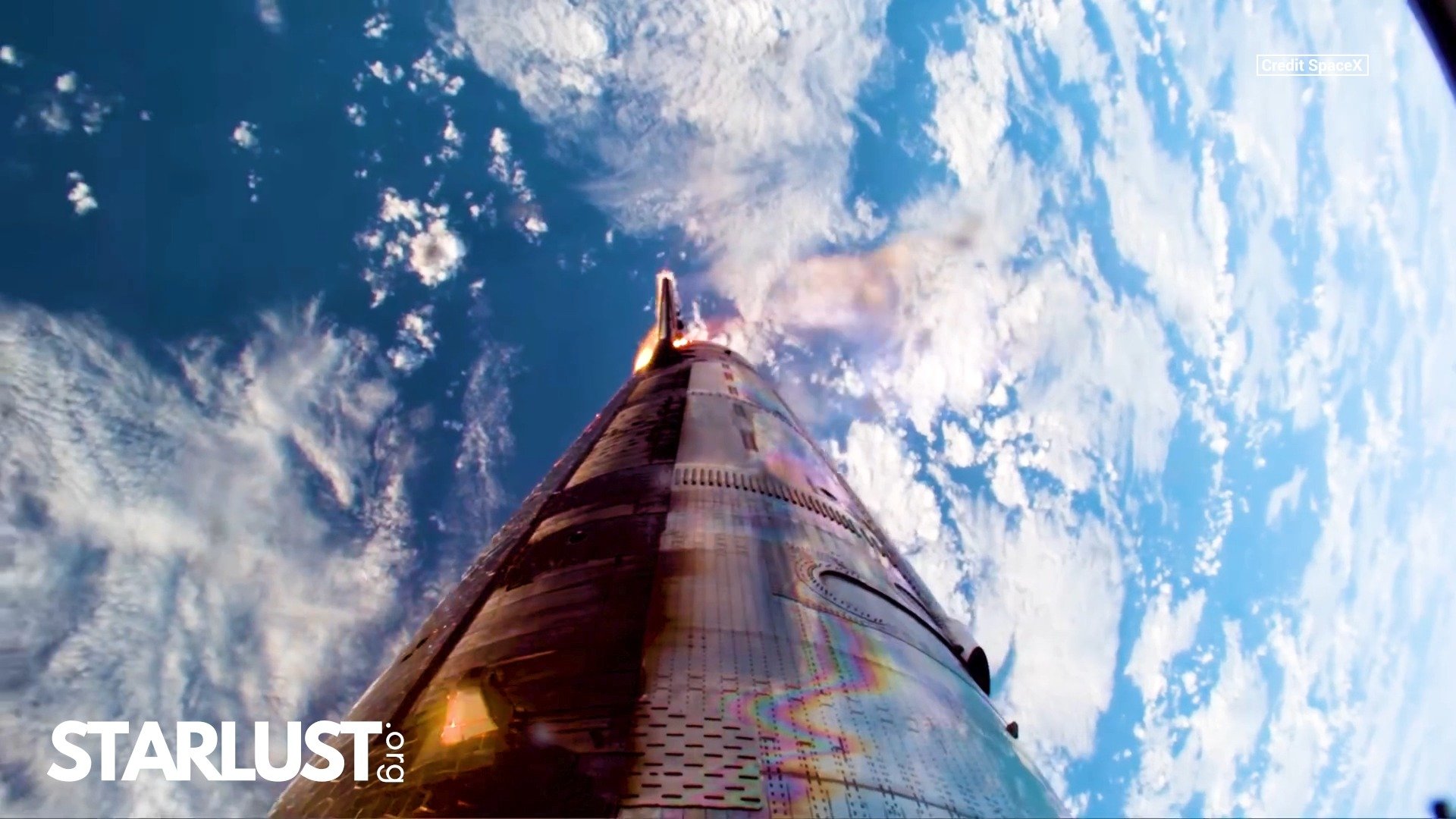 Watch Starship's dramatic final descent in slow motion