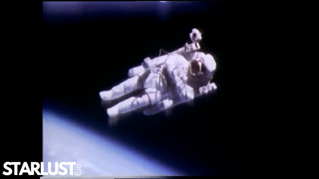 NASA video shows the first human to float freely in space