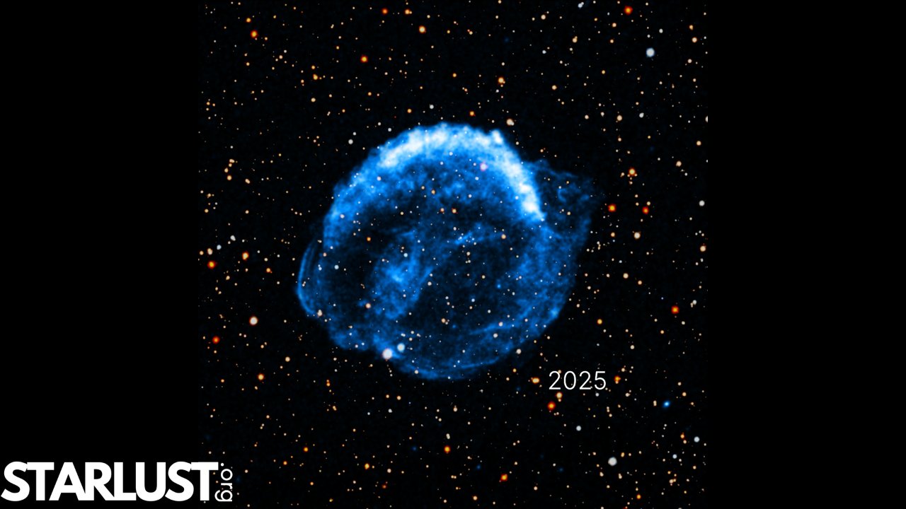 NASA's Chandra creates a 25-year timelapse of an expanding supernova remnant