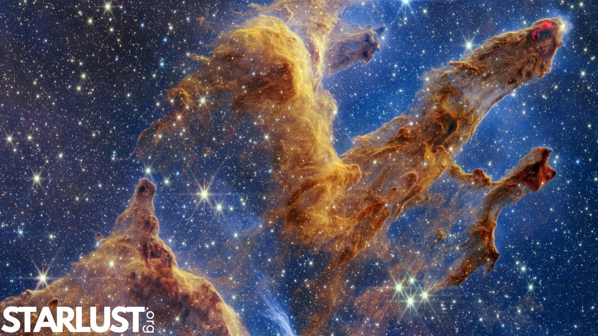 NASA's James Webb found newly formed stars glowing just outside the Pillars of Creation