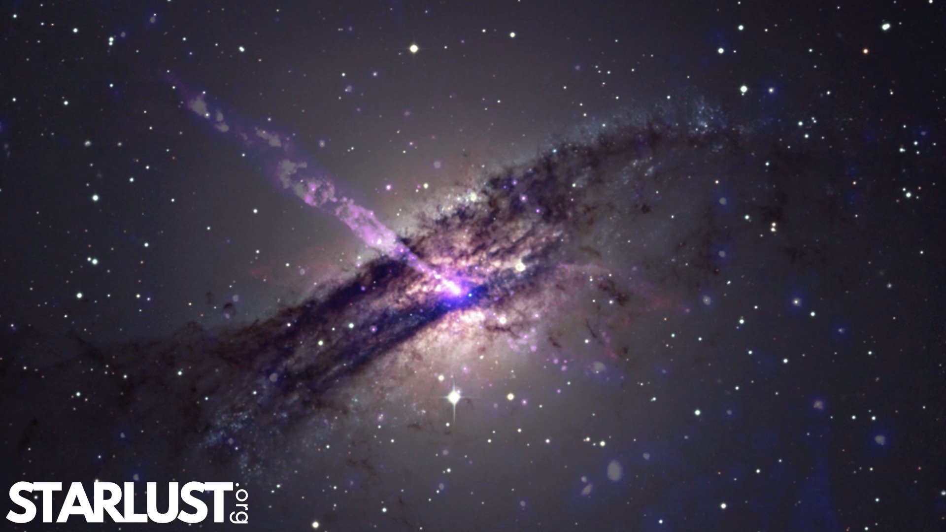 NASA's Chandra caught a black hole's jet slamming into a mysterious hidden object