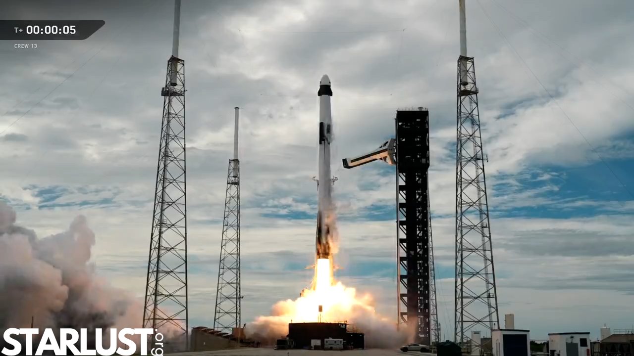 Liftoff! SpaceX launches Crew-13 astronauts to the International Space Station
