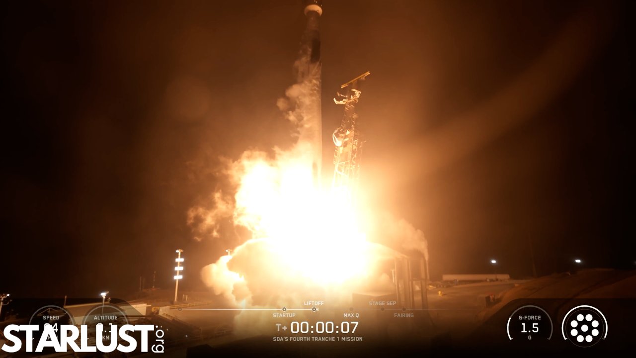 SpaceX launches 21 Northrop Grumman military satellites, sticks landing