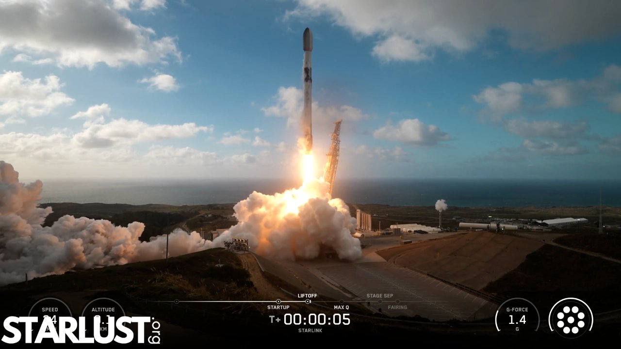 LIFTOFF! SpaceX launches 27 Starlink satellites from California, sticks landing