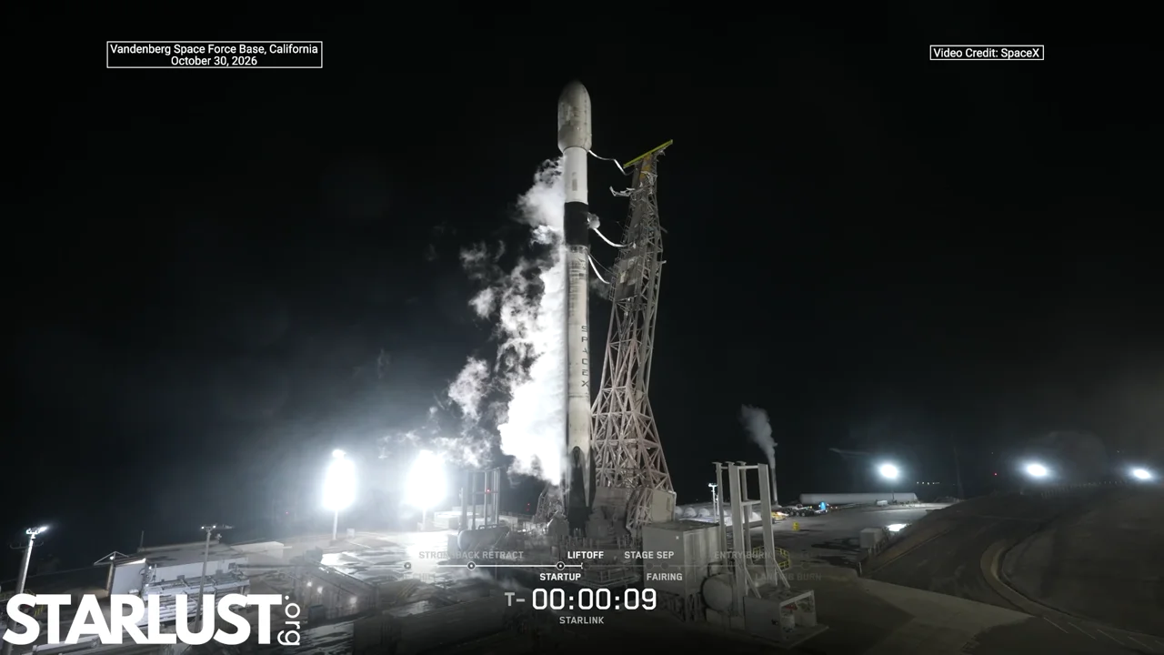 LIFTOFF! SpaceX launches 27 Starlink satellites from California, sticks landing