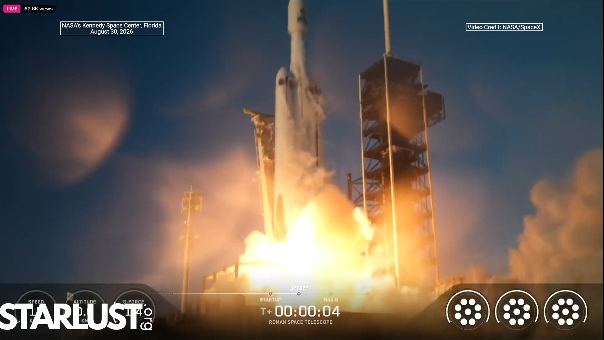 NASA's Nancy Grace Roman Telescope launched aboard SpaceX's Falcon Heavy