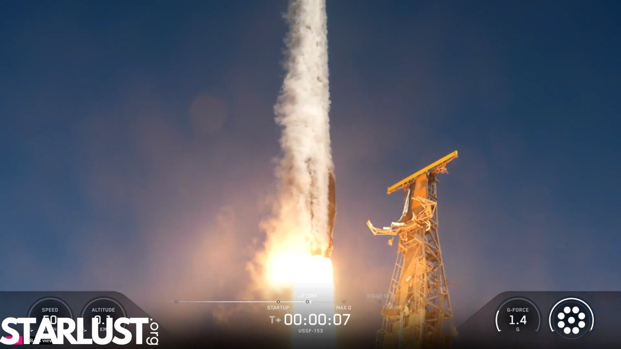 SpaceX launches classified USSF-153 mission on booster's 27th flight